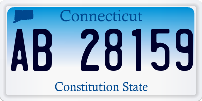 CT license plate AB28159