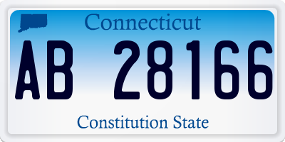 CT license plate AB28166