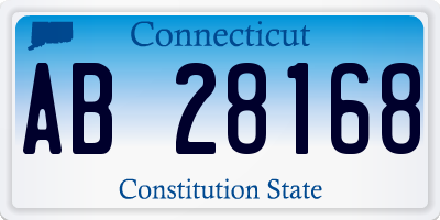 CT license plate AB28168