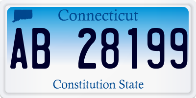 CT license plate AB28199