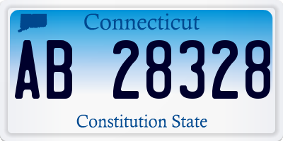 CT license plate AB28328