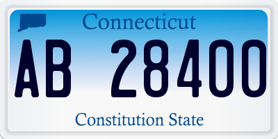 CT license plate AB28400