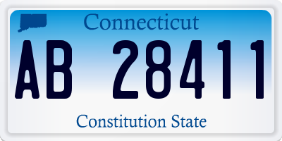 CT license plate AB28411