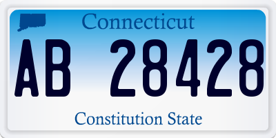 CT license plate AB28428