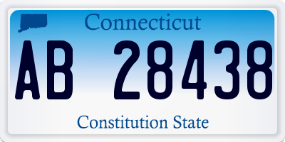 CT license plate AB28438