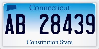 CT license plate AB28439