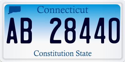 CT license plate AB28440