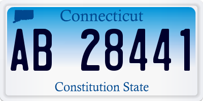 CT license plate AB28441