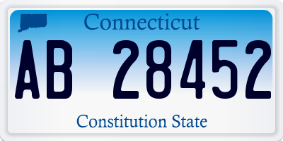 CT license plate AB28452