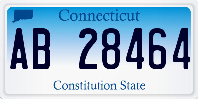 CT license plate AB28464