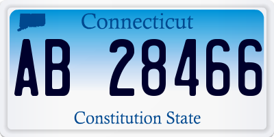 CT license plate AB28466