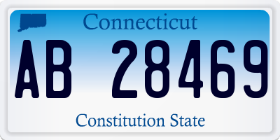 CT license plate AB28469