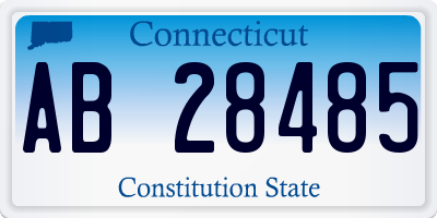 CT license plate AB28485