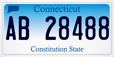 CT license plate AB28488