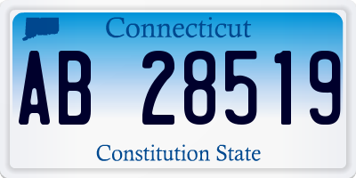 CT license plate AB28519