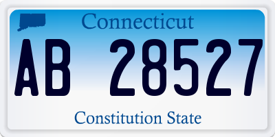 CT license plate AB28527