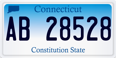 CT license plate AB28528