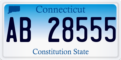 CT license plate AB28555