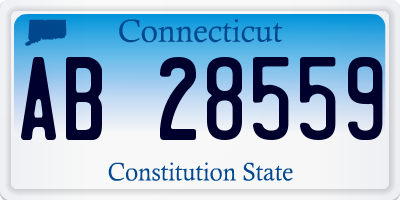 CT license plate AB28559