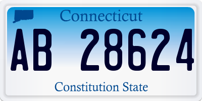 CT license plate AB28624