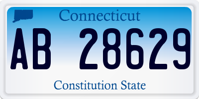 CT license plate AB28629