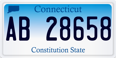 CT license plate AB28658