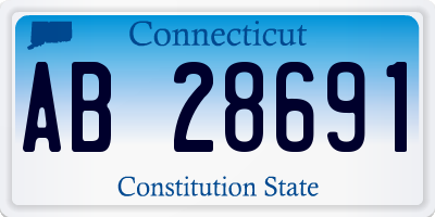 CT license plate AB28691