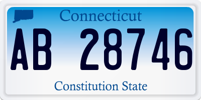 CT license plate AB28746