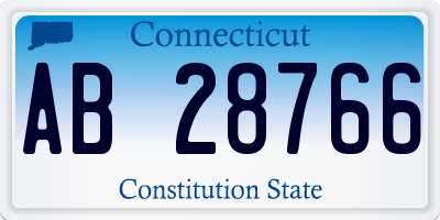 CT license plate AB28766