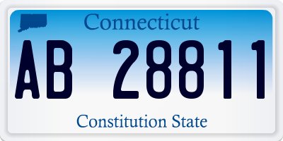 CT license plate AB28811