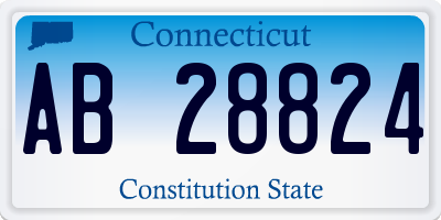 CT license plate AB28824