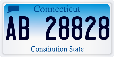 CT license plate AB28828