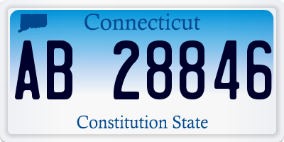 CT license plate AB28846