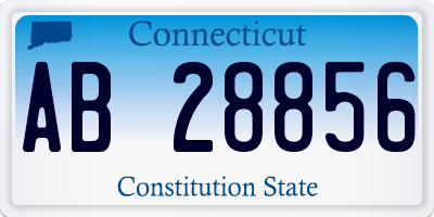 CT license plate AB28856