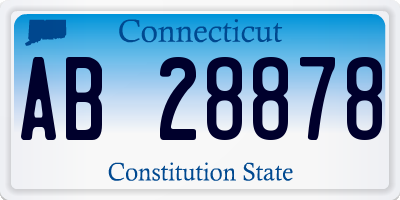 CT license plate AB28878