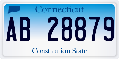 CT license plate AB28879