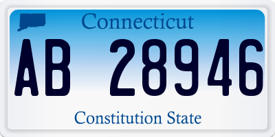 CT license plate AB28946