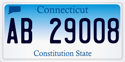 CT license plate AB29008