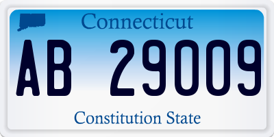 CT license plate AB29009