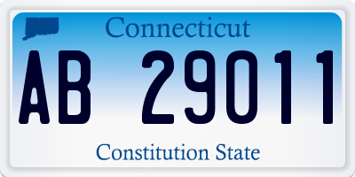 CT license plate AB29011