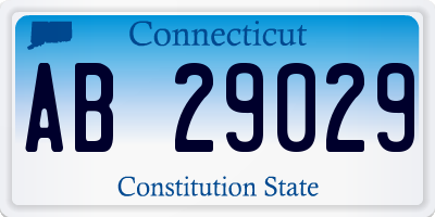 CT license plate AB29029
