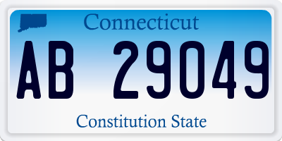 CT license plate AB29049