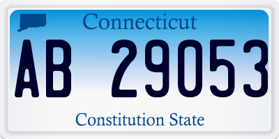 CT license plate AB29053