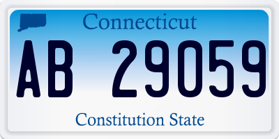 CT license plate AB29059