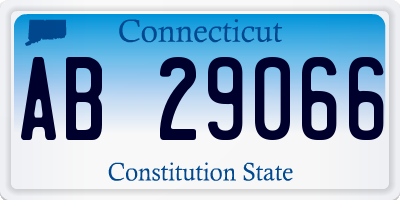 CT license plate AB29066