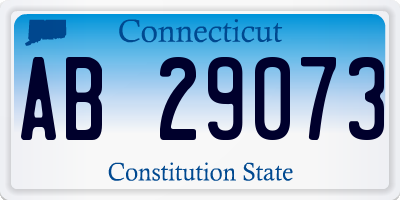 CT license plate AB29073