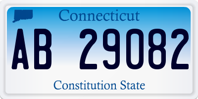 CT license plate AB29082