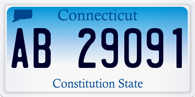 CT license plate AB29091