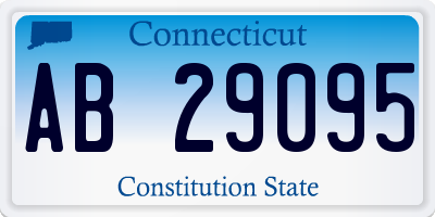 CT license plate AB29095