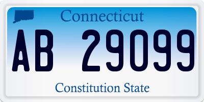 CT license plate AB29099